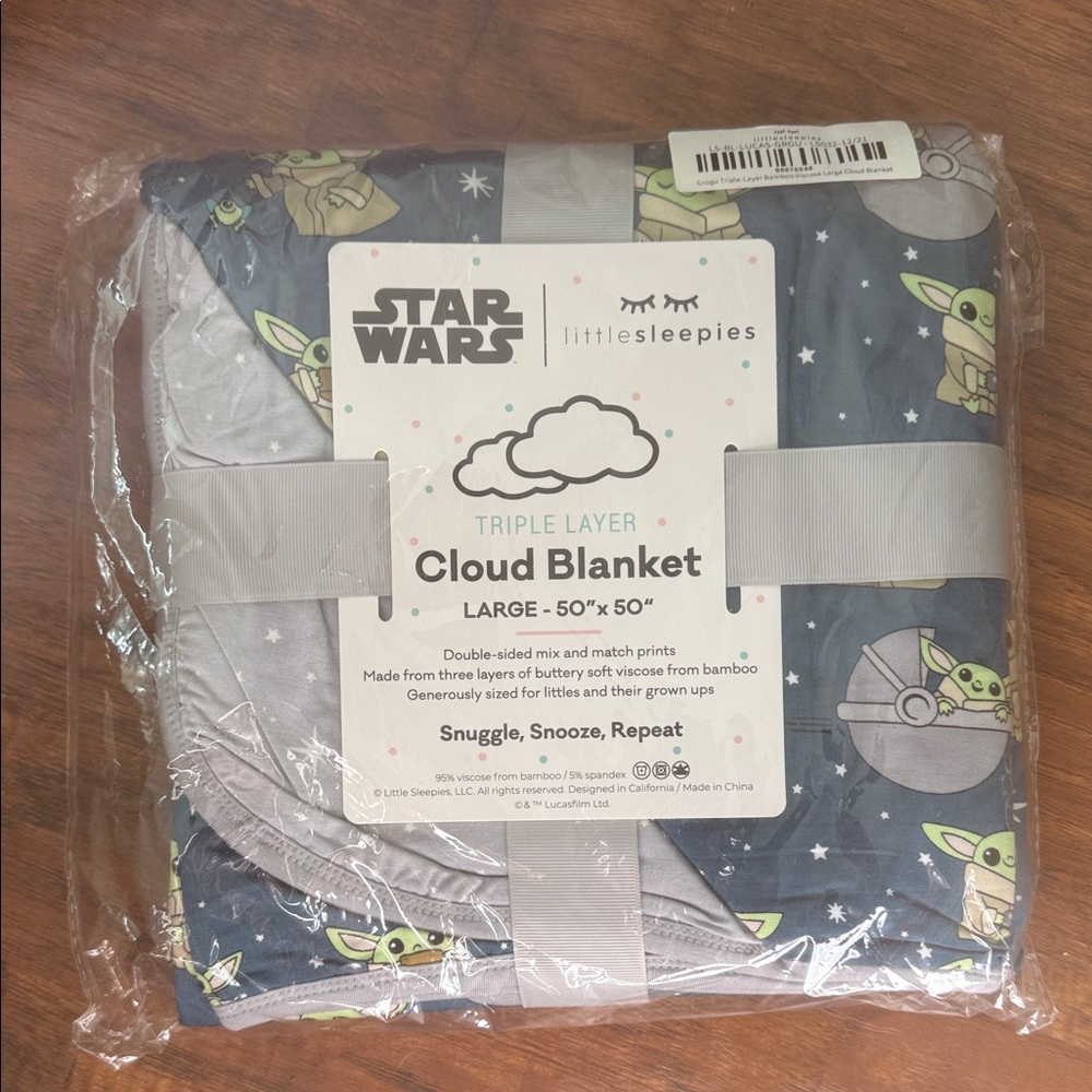 Little Sleepies Star Wars Cloud Blanket - Blue and Gray